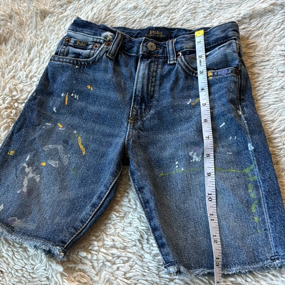 Polo Ralph Lauren Paint-Splatter Sullivan Slim Denim Short size 6 - Picture 7 of 13